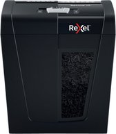 Rexel Secure X8 Stille Papierversnipperaar P-4 Snippers voor Thuis/Thuiswerken - Invoer tot 8 Vellen - Zwart