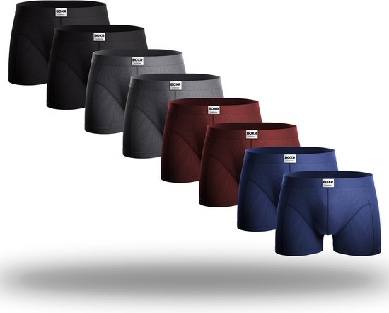 BOXR Underwear - Bamboe Boxershort Heren - Onderbroeken Heren - 8-Pack - XL - Bamboe Ondergoed - Ondergoed Heren - Bamboo Boxershort voor Mannen