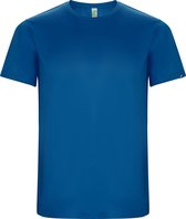 Kobaltblauw unisex sportshirt korte mouwen 'Imola' merk Roly maat XL