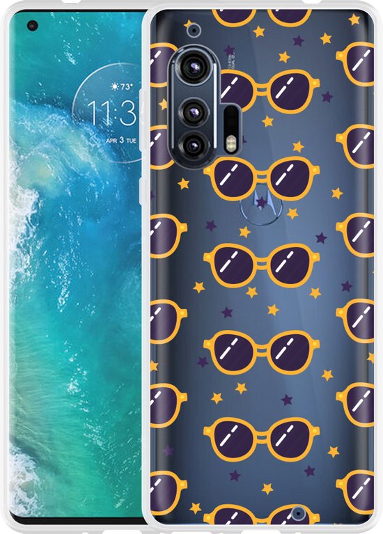 Hoesje geschikt voor Motorola Edge Plus Zonnebrillen bol