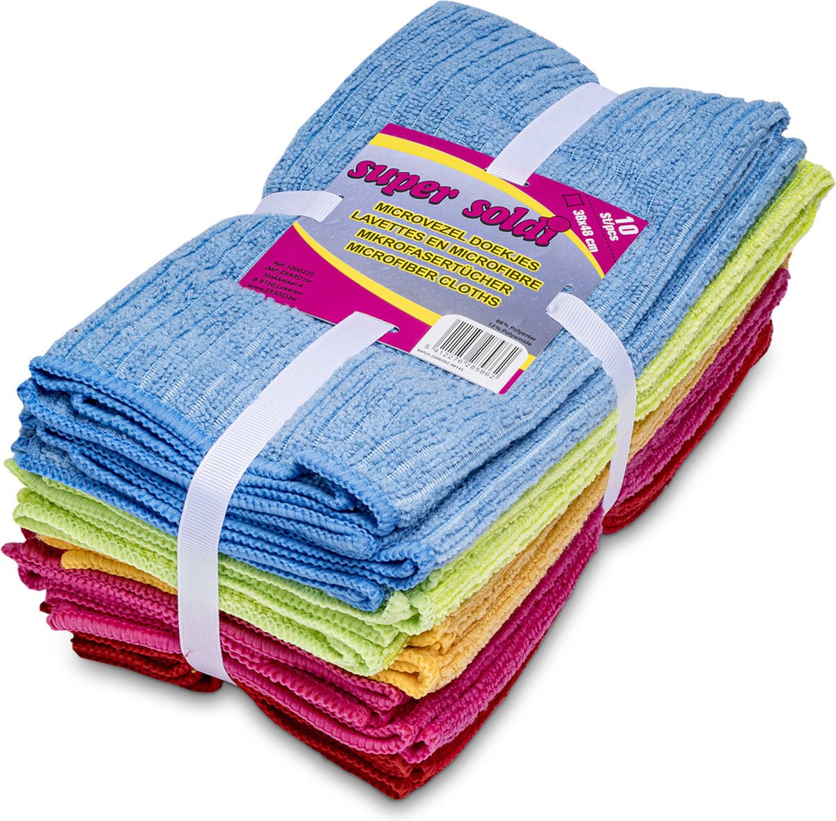Goedkoopste Super Soldi Microvezeldoek - set 10 stuks - 38x48cm