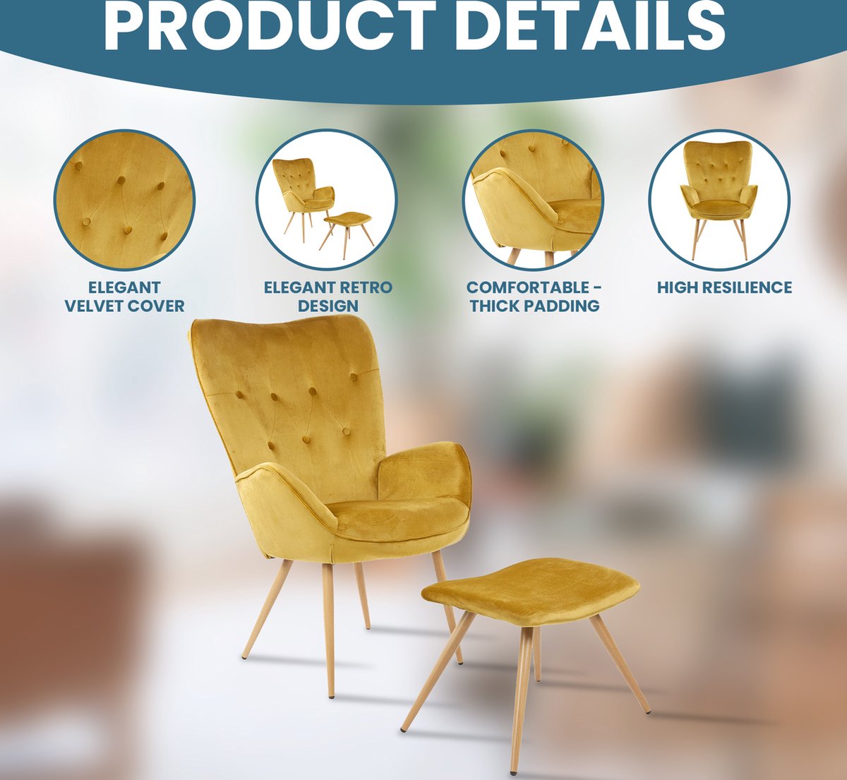 Fauteuil Noblesse Oud Roze Fluweel / Ventura Design - Ventura Design Fauteuil Noblesse Oud Roze Fluweel / Ventura Design - Ventura Design