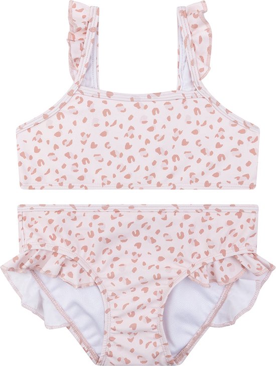 Swim Essentials Bikini Filles - Maillots de bain Filles - Imprimé panthère vieux Pink - Taille 86/92