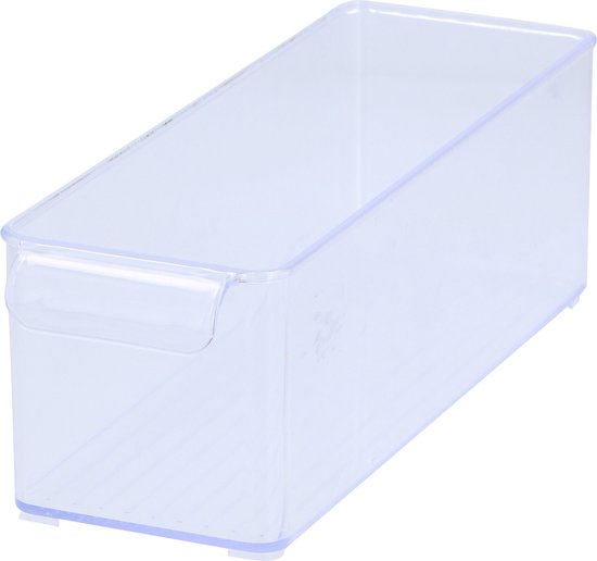 Radikor Ladeorganizer, 35 stuks, organizer voor make-up, laden van transparante kunststof, stapelbaar, 4 maten, container voor badkamer, keuken, make-up, bureau