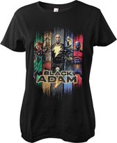 DC Comics Black Adam Dames Tshirt -L- Characters Zwart