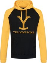 Yellowstone Hoodie/trui -XL- Yellowstone Zwart/Geel