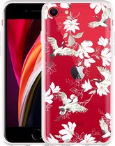 iPhone SE 2020 Hoesje White Bird - Designed by Cazy