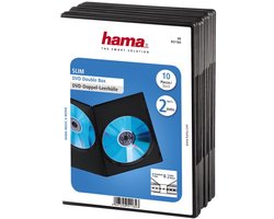 Hama Dvd Slim Box Dubbel Zwart 10 Stuks