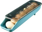 Boîte à œufs Nizami - Organisateur de réfrigérateur - Porte-œufs - Indicateur de date - Empilable - Turquoise