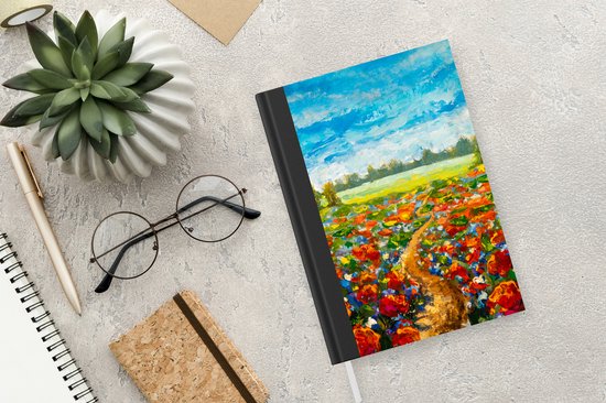 Carnet - Cahier d'écriture - Peinture - Peinture à l'huile - Fleurs - Nature - Carnet - Format A5 - Bloc-notes