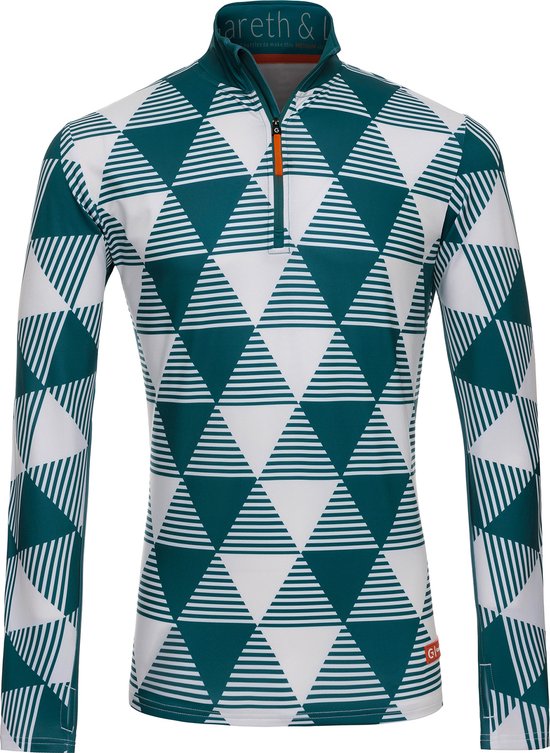 Gareth & Lucas Skipully The Twenty-Three - Heren XXL - 100% Gerecycled Polyester - Midlayer Sportshirt - Wintersport