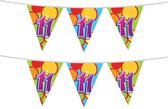 Haza Vlaggetjes - 2x stuks - 11 jaar - leeftijd verjaardag - plastic - 10 meter - feestartikelen - versiering