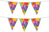 Haza Vlaggetjes 40 jaar - leeftijd verjaardag - 2x stuks - plastic 10m