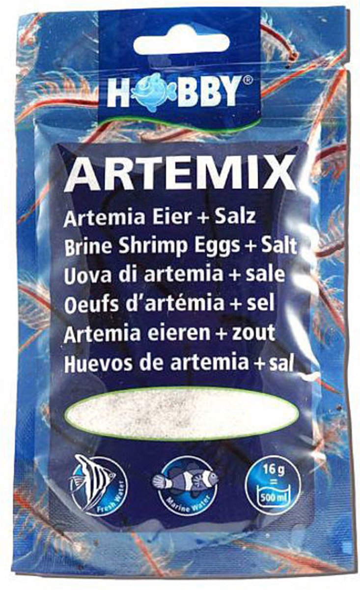 Hobby Artemix - gebruiksklare mix van Artemia eieren en zout - 195g - Hobby