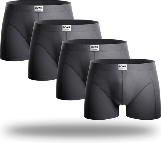 BOXR Underwear - Bamboe Boxershort Heren - Onderbroeken Heren - 4-Pack - L - Bamboe Ondergoed - Ondergoed Heren - Bamboo Boxershort voor Mannen