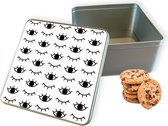 Boîte à biscuits I See You Square - Boîte de rangement 20x20x10 cm