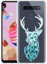 LG K51S Hoesje Art Deco Deer - Designed by Cazy