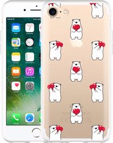 iPhone 7 Hoesje Lovely Bears - Designed by Cazy