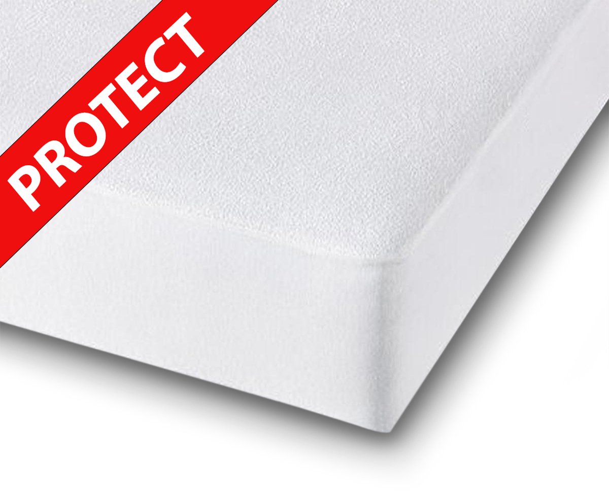 Waterdichte Matrasbeschermer 70x140 - Molton - Anti Huismijt - Wit