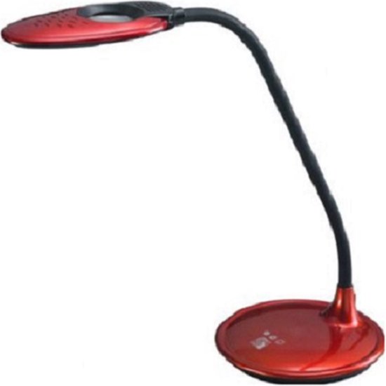 Led Tafellamp - 5w 6400K Koud Wit - 300 Lumen - Touch - Dimbaar - Rood