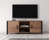 Trendmeubel - TV-Meubel Olivi - Zwart - Eiken - 147 cm