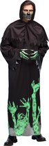 Boland - Kostuum Glowing reaper (50/52) - Volwassenen - Grim reaper - Halloween en Horror