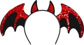 Boland - Diadeem Devil bat - Één maat - Kinderen en volwassenen - Unisex - Halloween accessoire - Horror