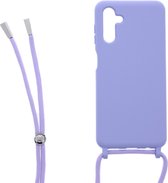 Ketting silicone telefoonhoesje Geschikt voor: Samsung Galaxy A13 5G - TPU - Silicone - Lila - ZT Accessoires