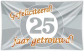 XXL Gevel vlag - 25 jaar getrouwd