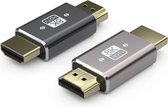NÖRDIC HDMI-N5020 - HDMI Adapter - Mannenlijk naar mannenlijk - 8K60Hz - 4K120Hz - 48Gbps - 1 stuk