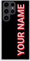 Gepersonaliseerd - Case Company® - Hoesje geschikt voor Samsung Galaxy S23 Ultra hoesje - Namecase - Soft Cover Telefoonhoesje - Bescherming aan alle Kanten en Schermrand