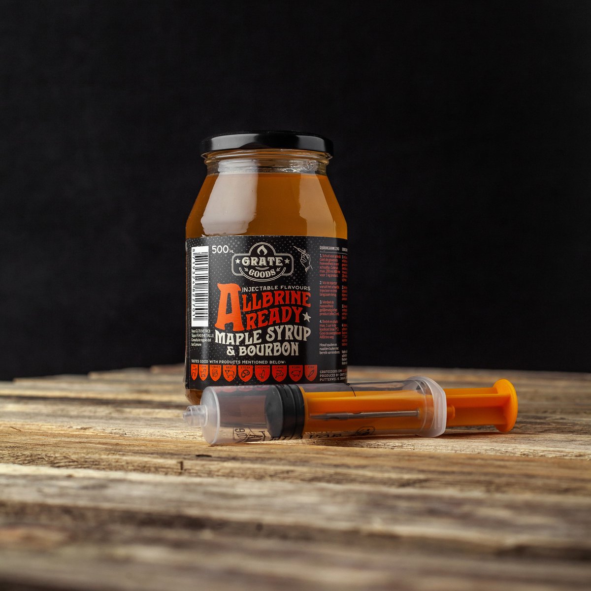 Grate Goods - AllBrine Ready Maple & Bourbon - 500 ml