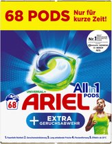 Ariel Dosettes de détergent tout en 1 Universal + Détachant - Capsules de lavage - Pack économique - 2 x 68 = 136 lavages