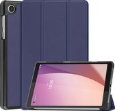 Case2go - Étui pour tablette compatible avec Lenovo Tab M8 4e génération (8 pouces) - Étui à trois volets - Blauw foncé