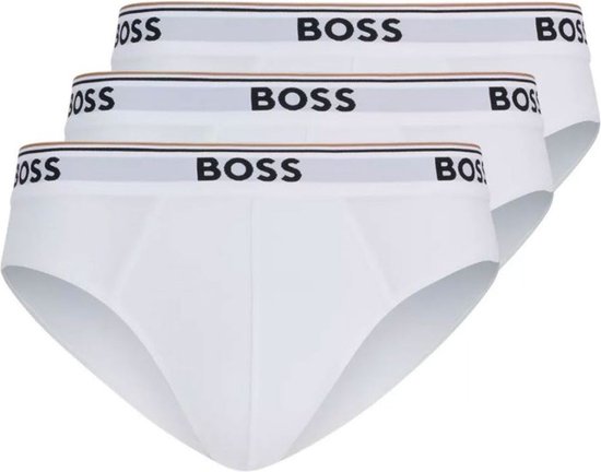 BOSS Lot de 3 slips pour homme, Gris/anthracite/noir, L