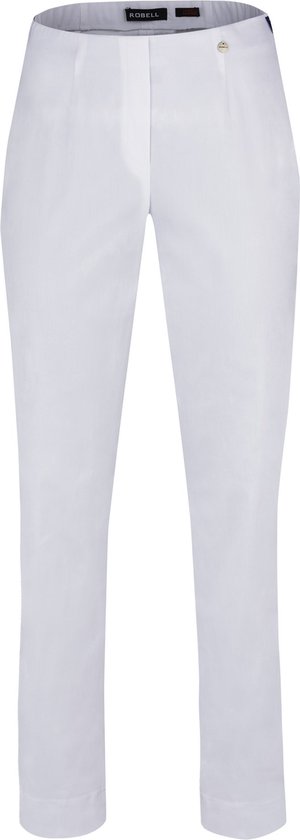 Robell Marie Dames Comfort Stretch Broek - Wit Maat 46