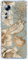 Case geschikt voor Xiaomi 12 Lite Vintage Bird Flowers
