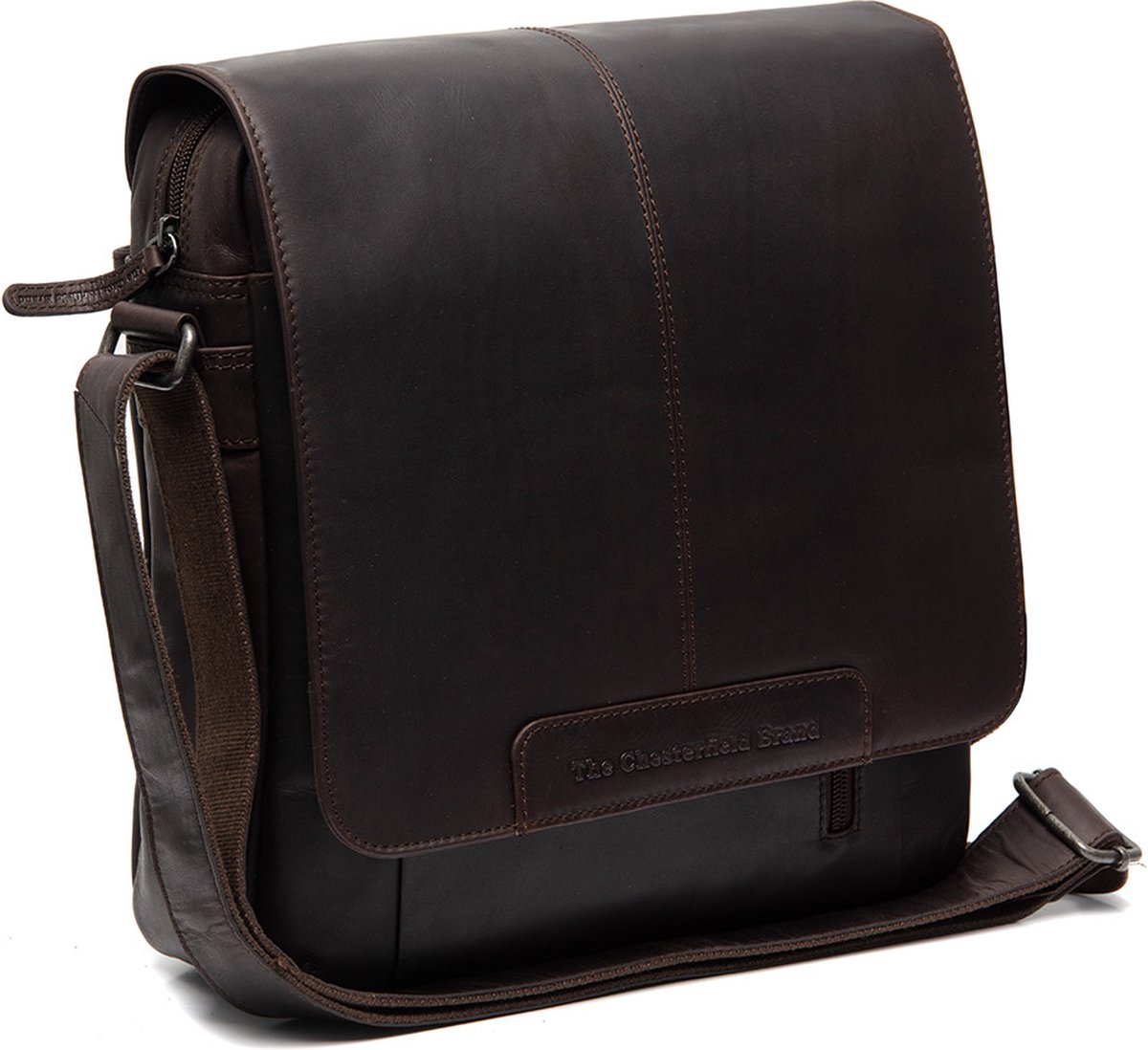 The Chesterfield Brand - Leren Crossbody Tas Bruin Raphael