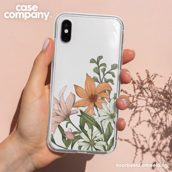 Case Company® - Coque Xiaomi Redmi Note 12 Pro avec cordon - Bouquet floral - Coque de téléphone avec cordon Zwart - Protection sur tous les côtés et sur le bord de l'écran