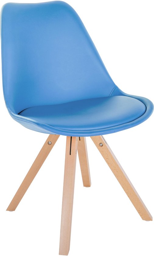 Chaise De Salle à Manger Scandinave - Dossier Et Accoudoirs - Revêtement Tissu Violet - Pieds Bois Natura