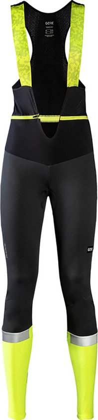 Gorewear Swiftride Thermo Tights - Black/Neon Yellow Women's Medium main image 1