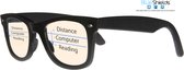 BlueShields by Noci Eyewear TAB300 City Multifocale Computerbril +3.00 - Zwart