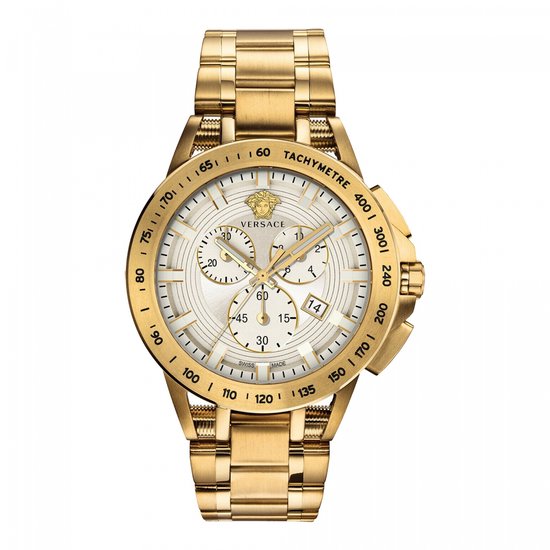 Versace VE3E00721 horloge mannen - Roestvrij Staal - goud