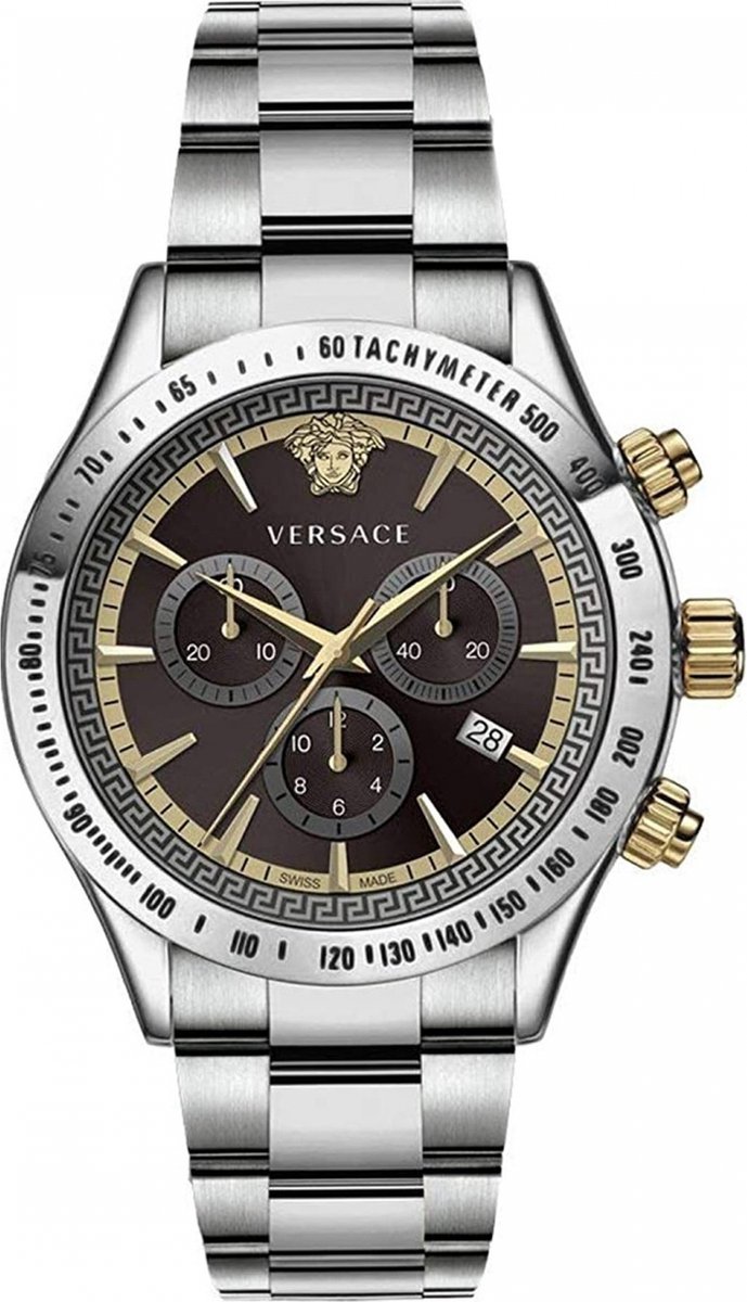 Versace VEV700419 horloge mannen - Roestvrij Staal - zilver