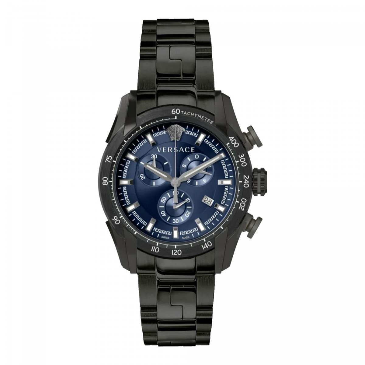 Versace VE2I00521 horloge mannen - Roestvrij Staal - zwart