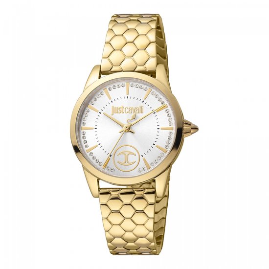 Just Cavalli JC1L087M0255 horloge vrouw - Roestvrij Staal - goud
