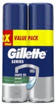 Gillette Series Gel de rasage pour peau sensible 2x200 ml