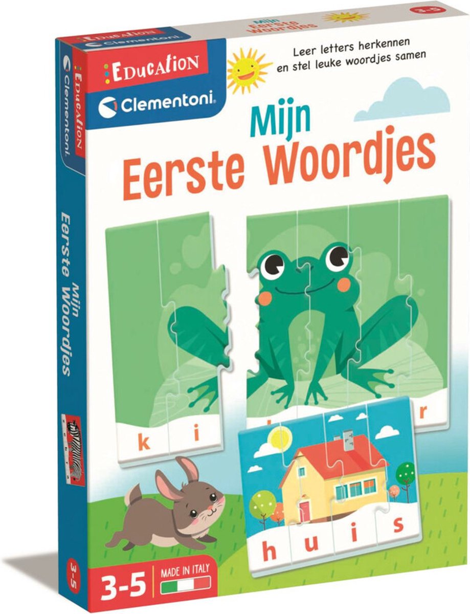 Clementoni - Leren praten - Mijn eerste woordjes - Kleurrijke illustraties - Alleen of samen spelen - Educatief Speelgoed - 3-5 jaar — afbeelding 2
