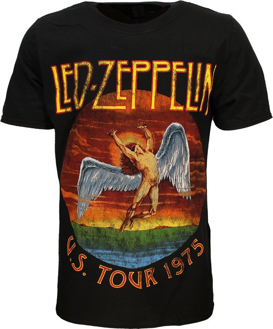 Led Zeppelin USA Tour 1975 T Shirt Offici le Merchandise bol