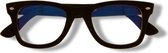 BlueShields by Noci Eyewear TFB300 +1.00 Beeldschermbril - Leesbril - blauw licht filter lens - Mat zwart
